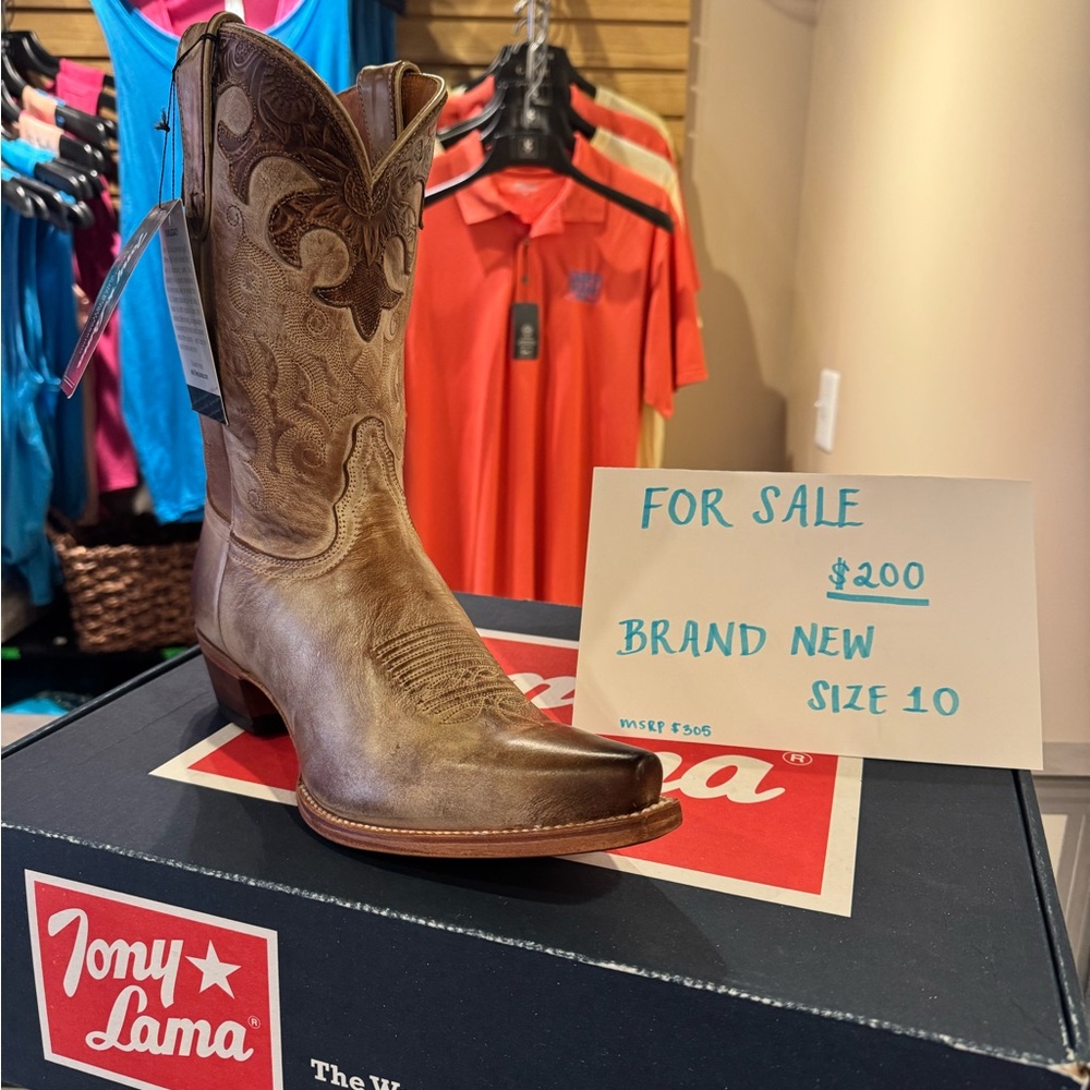 Tony Lama Brown Western Boots